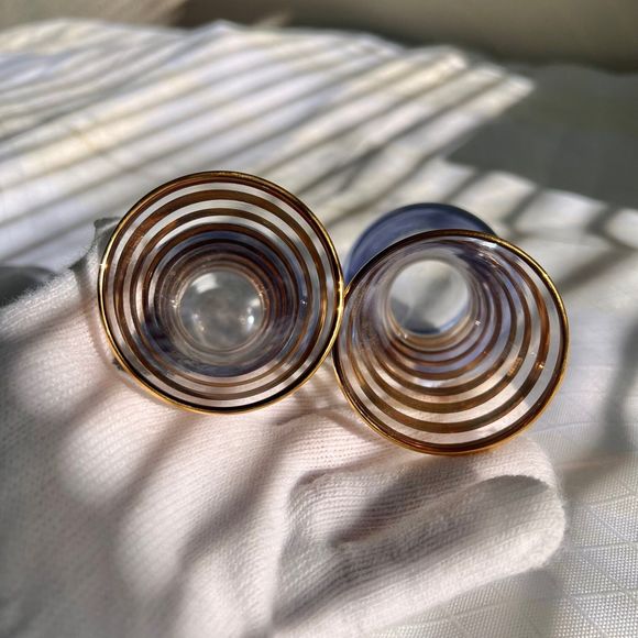 Bartlett Collins Vintage Mini Vases, 1940s Vintage Glass Mini Vases, Art Deco - Picture 6 of 10